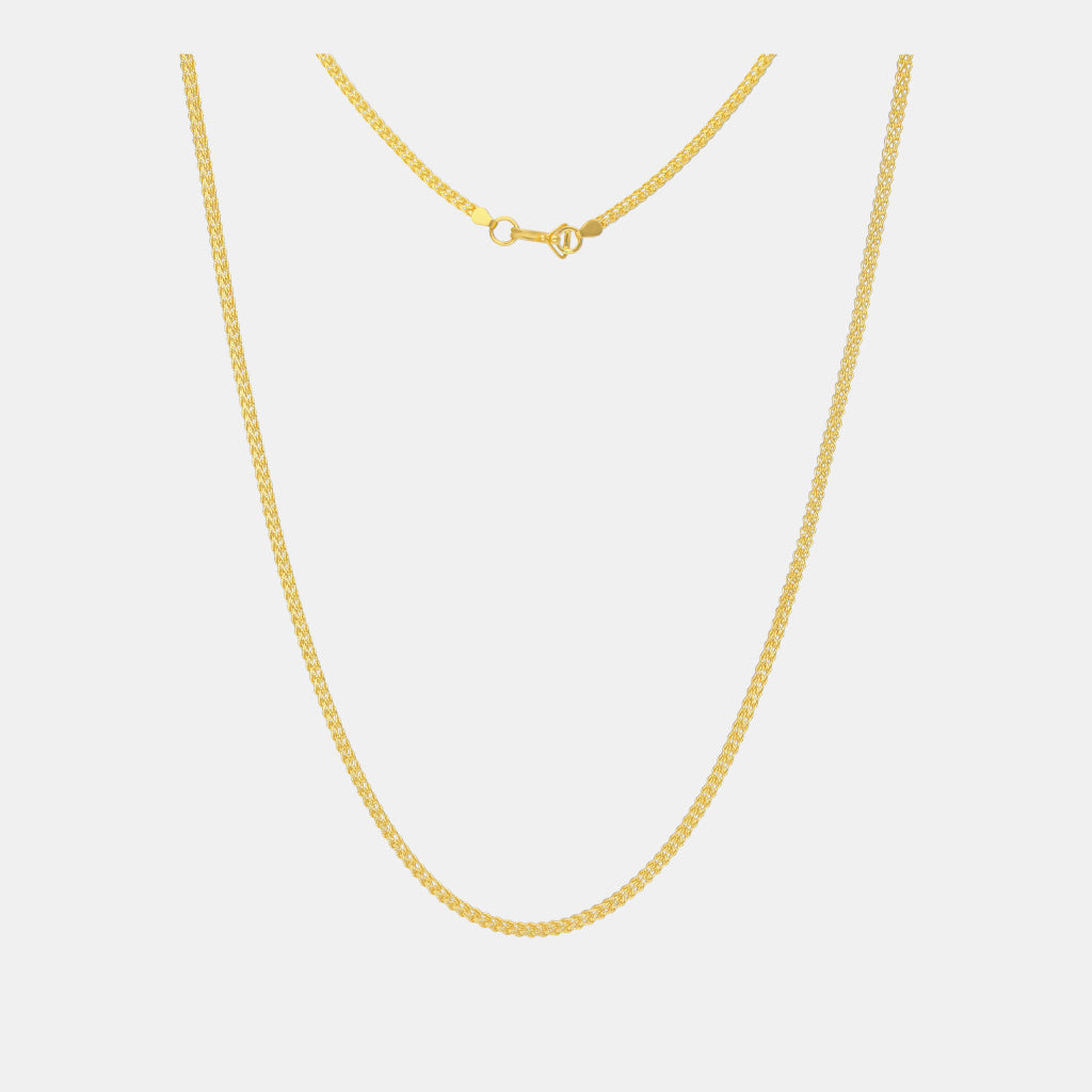 22k Plain Gold Chain JG-2210-07529