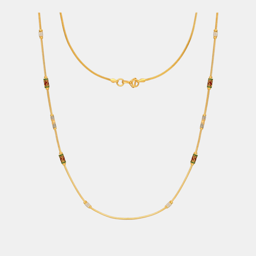 22k Plain Gold Chain JG-2212-08010