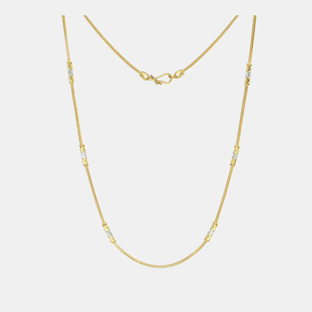 22k Plain Gold Chain JG-2301-00132