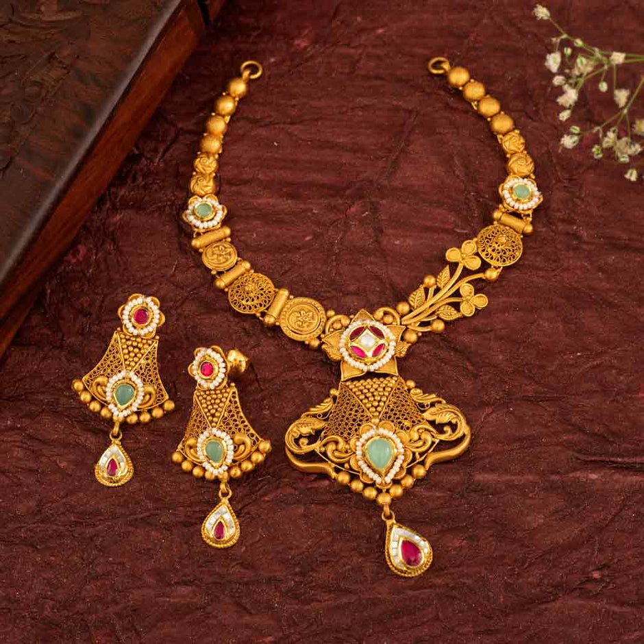 22K Necklace Set - Stunning and Sophisticated Designs | Shop Now – Page ...