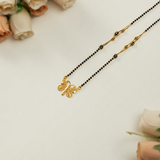 22k Plain Gold Mangalsutra JGS-2102-00119