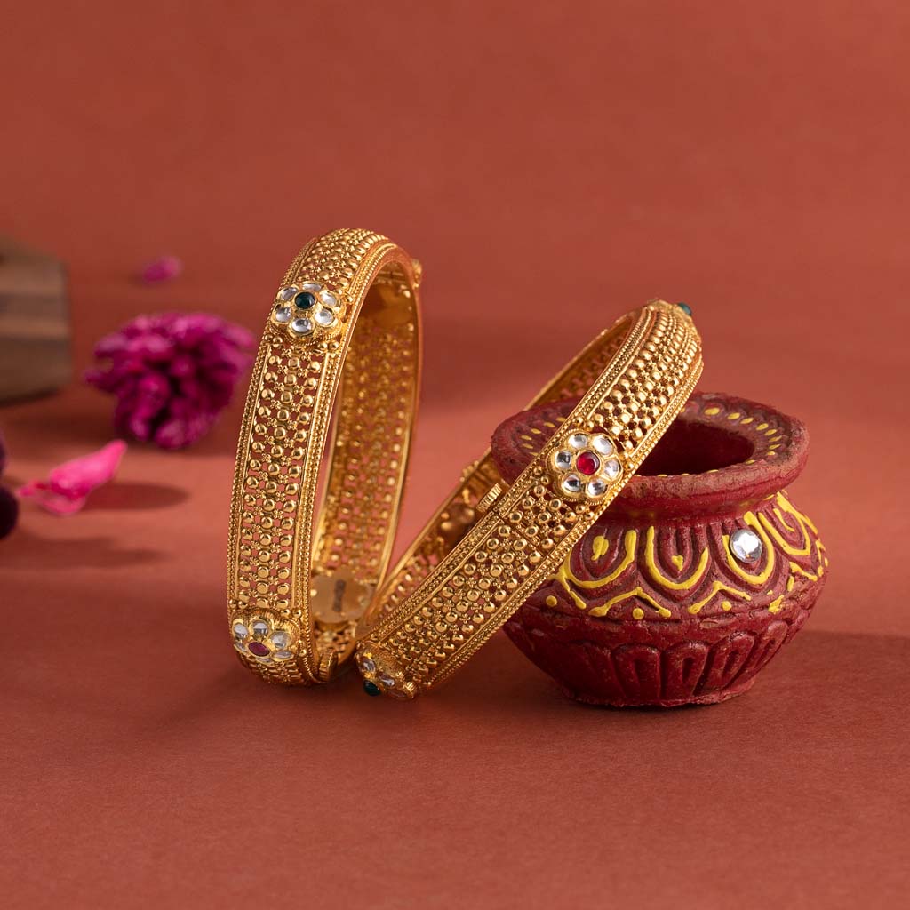 22k Jadtar Bangles JGS-2103-00466