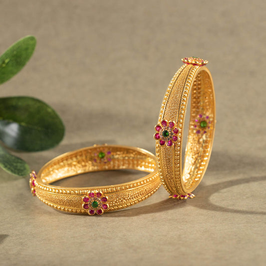 22k Antique Bangles JGS-2103-00472