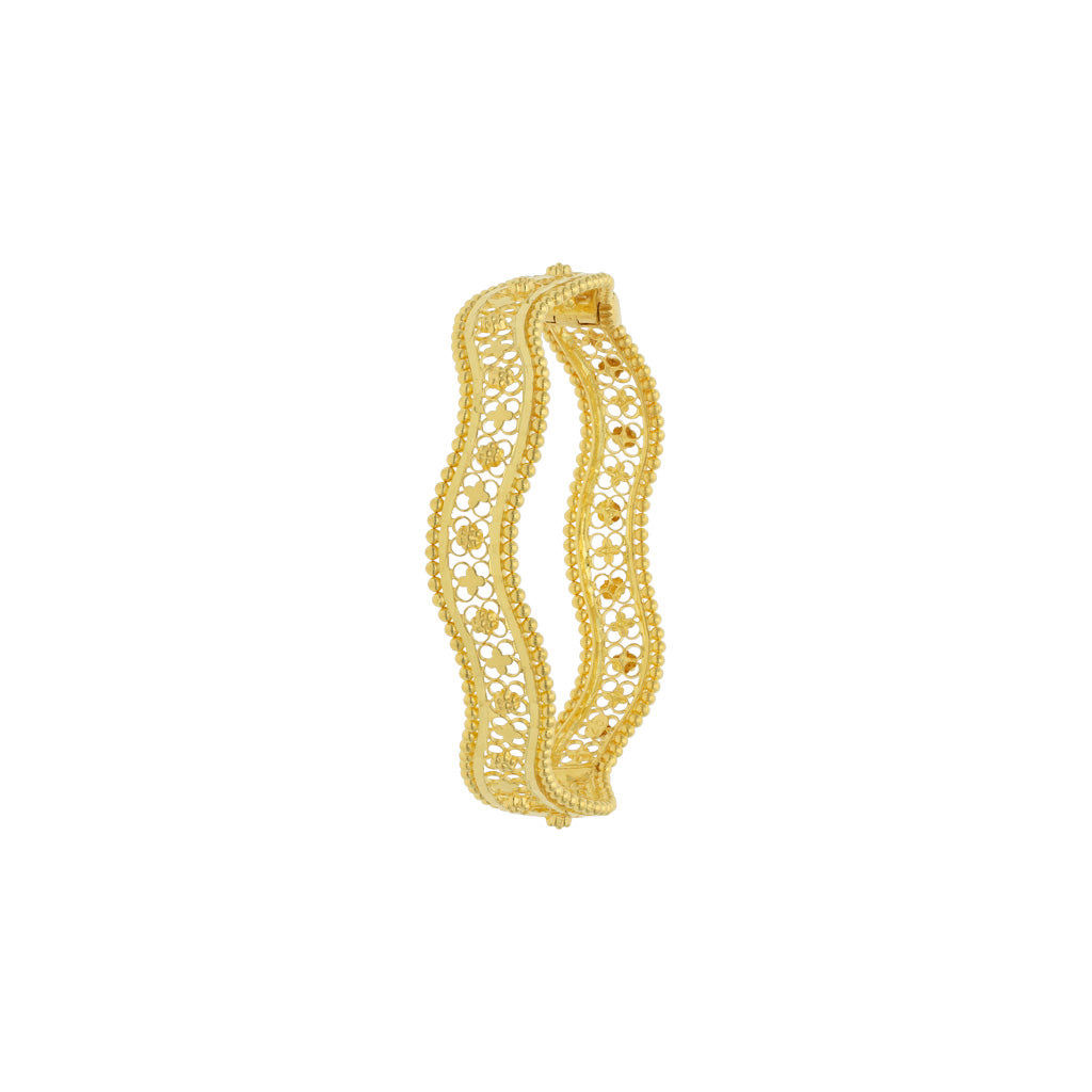 22k Plain Gold Bangles JGS-2103-00556