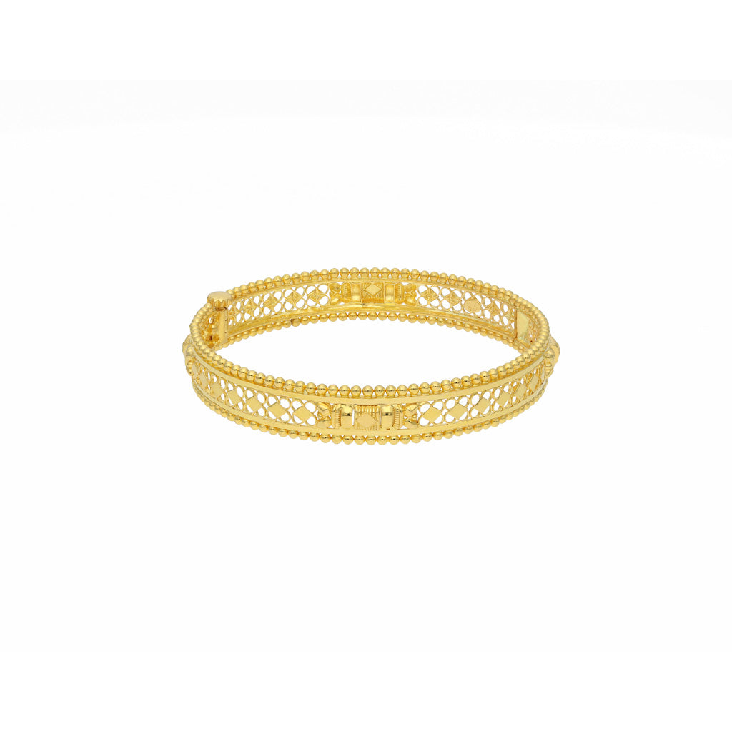 22k Plain Gold Bangles JGS-2106-01020