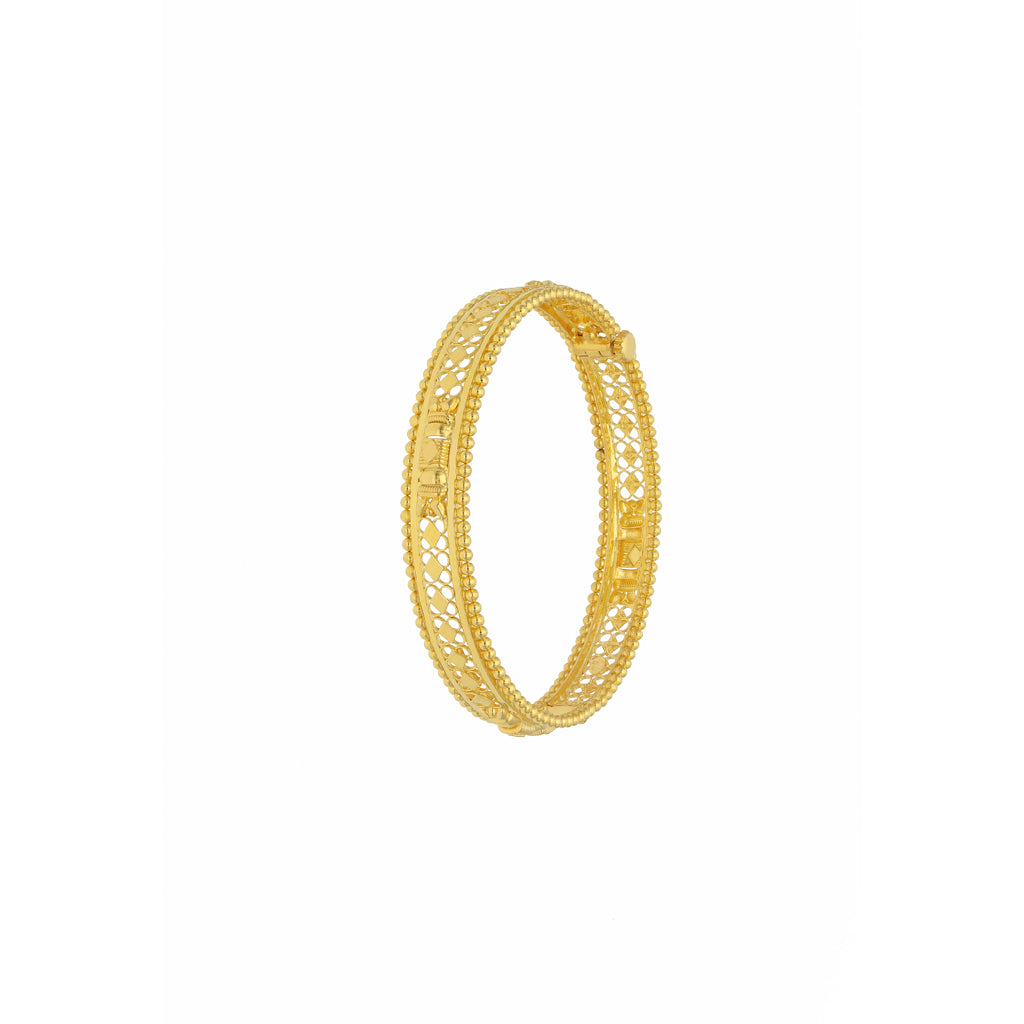 22k Plain Gold Bangles JGS-2106-01020