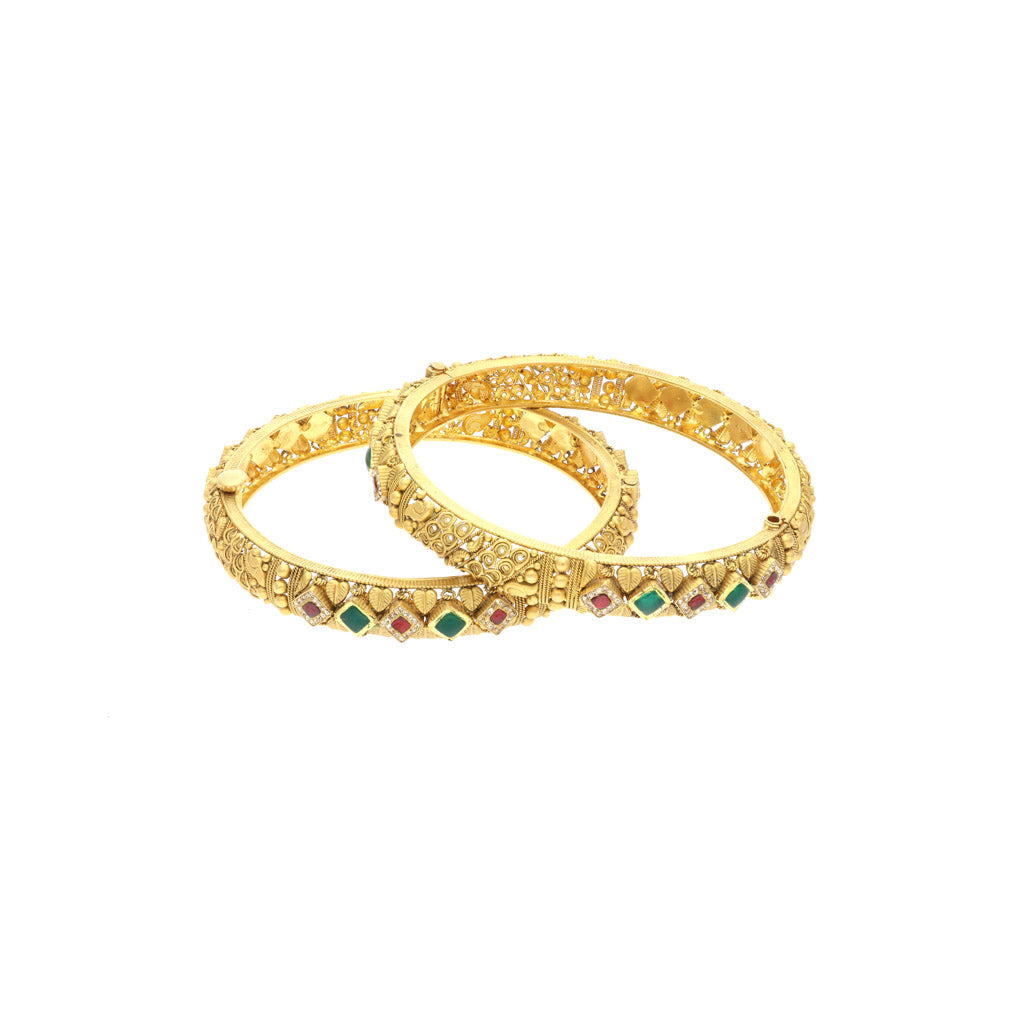 22k Jadtar Bangles JGS-2107-02076