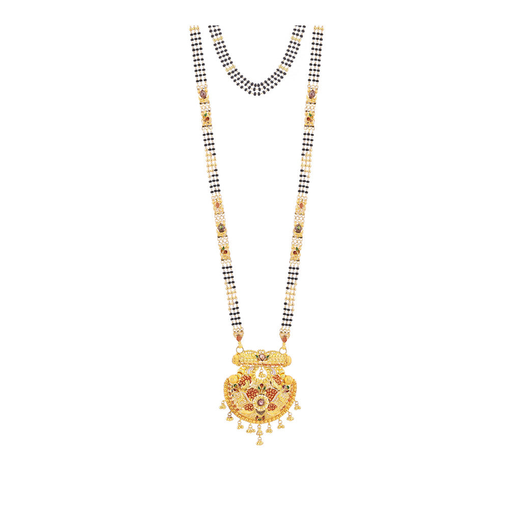 22k Plain Gold Mangalsutra JGS-2107-02090