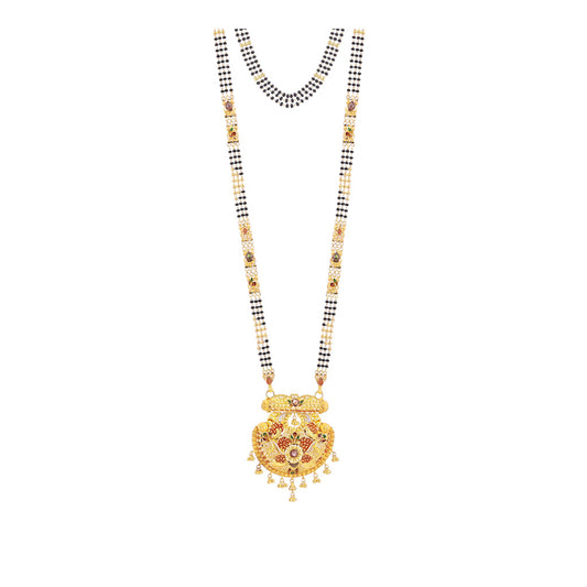 22k Plain Gold Mangalsutra JGS-2107-02090