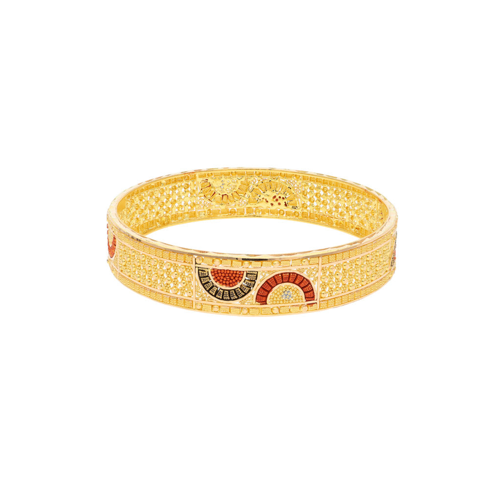 22k Plain Gold Bangles JGS-2107-02092