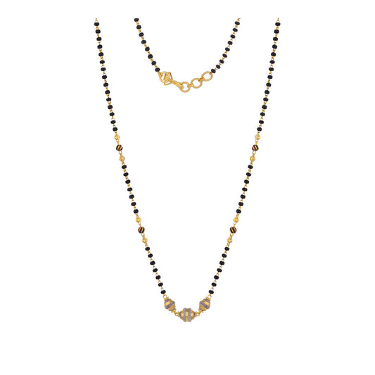 22k Plain Gold Mangalsutra JGS-2107-02791