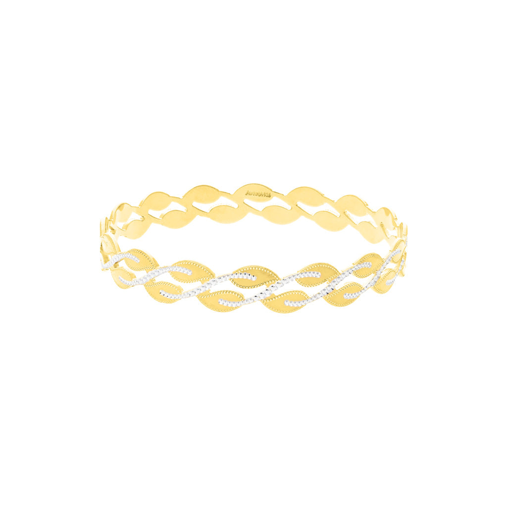 22k Plain Gold Bangles JGS-2108-02855