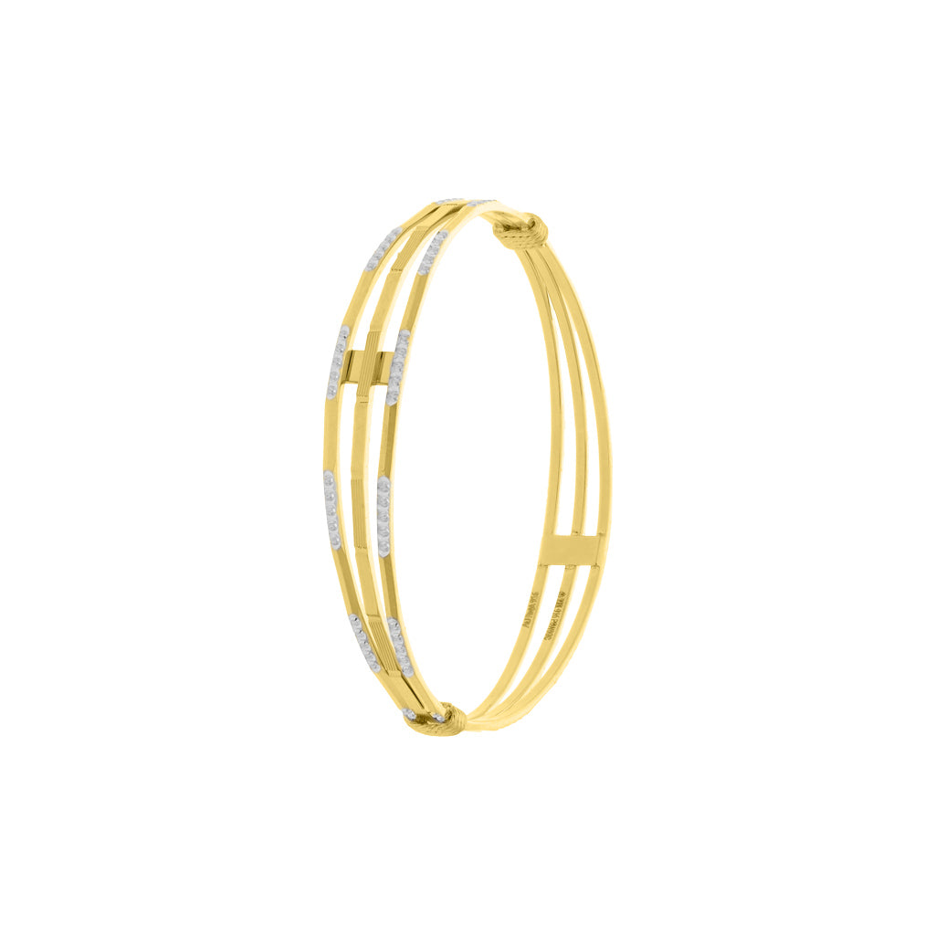 22k Plain Gold Bangles JGS-2108-02858