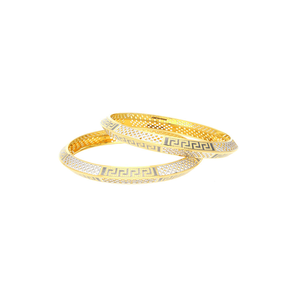 22k Plain Gold Bangles JGS-2108-02866