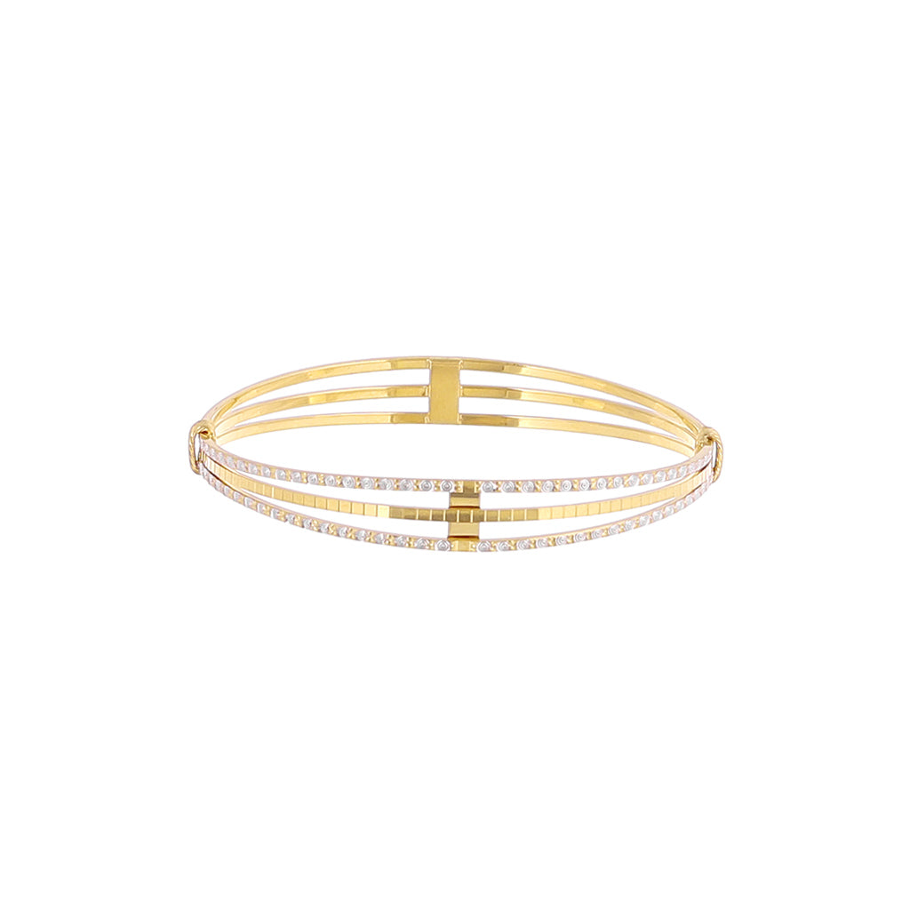 22k Plain Gold Bangles JGS-2108-02909