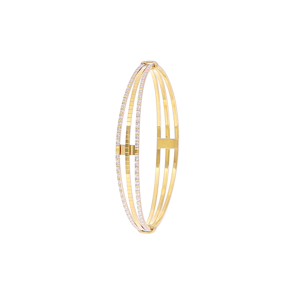 22k Plain Gold Bangles JGS-2108-02909