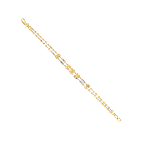 22k Plain Gold Bracelet JGS-2108-03515