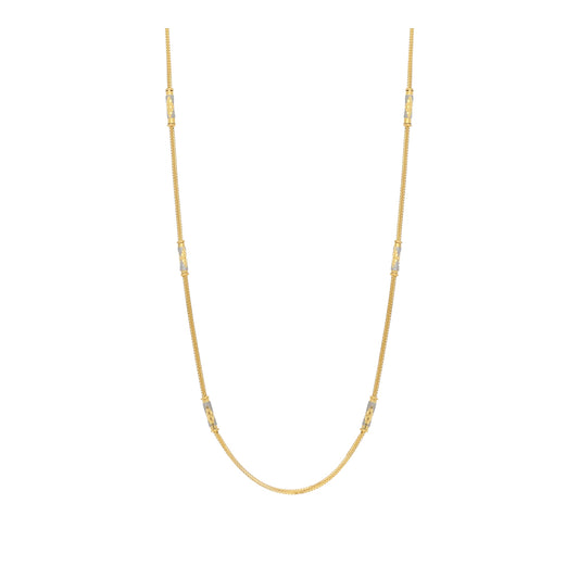 22k Plain Gold Chain JGS-2108-04488