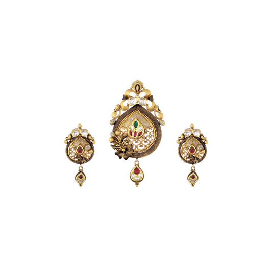 22k Jadtar Pendant Set JGS-2108-04661