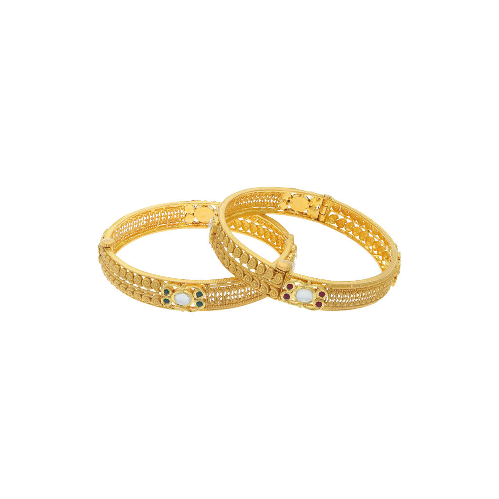 22k Jadtar Bangles JGS-2109-04870