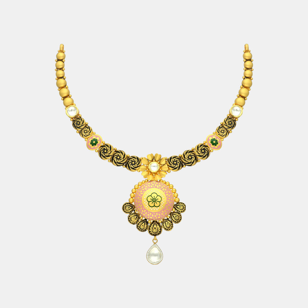 22k Jadtar Necklace JGS-2202-05441