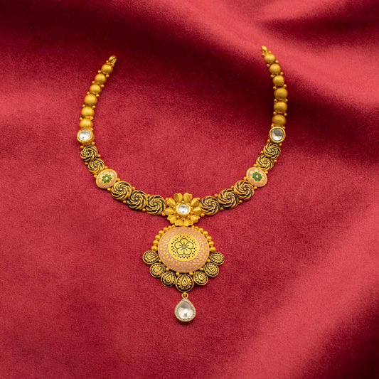 22k Jadtar Necklace JGS-2202-05441