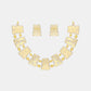 22k Plain Gold Necklace Set JGS-2204-06103