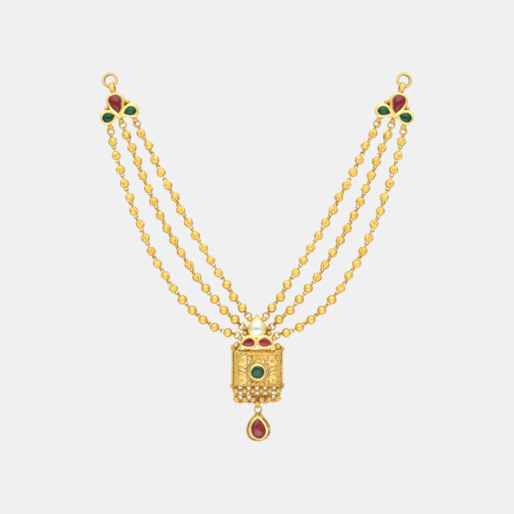 22k Jadtar Necklace JGS-2205-06236