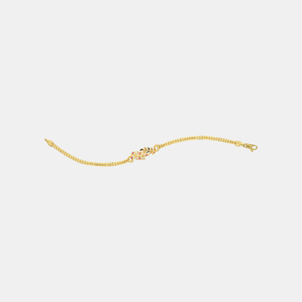 22k Plain Gold Bracelet JGS-2206-06231