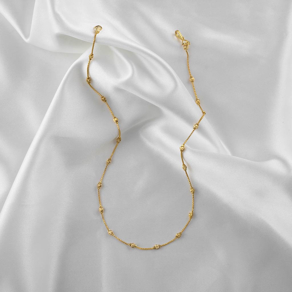 22k Plain Gold Chain JGS-2207-06425