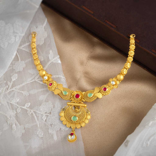 22k Jadtar Necklace JGS-2208-06783