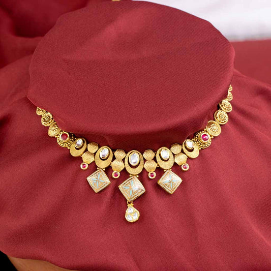 22k Jadtar Necklace JGS-2208-06947