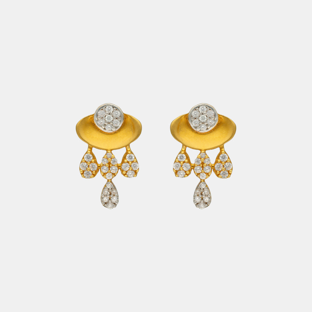 22k Gemstone Earring JGS-2208-07217