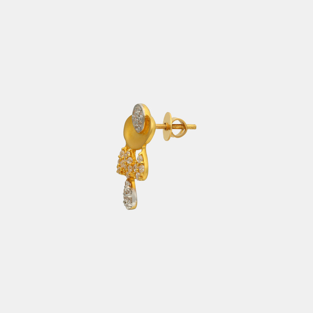 22k Gemstone Earring JGS-2208-07217