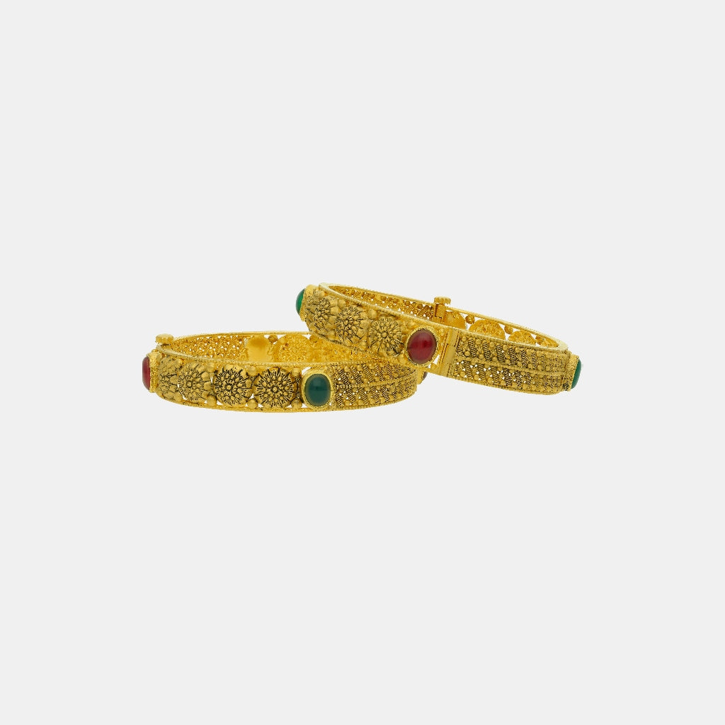 22k Jadtar Bangles JGS-2209-07424