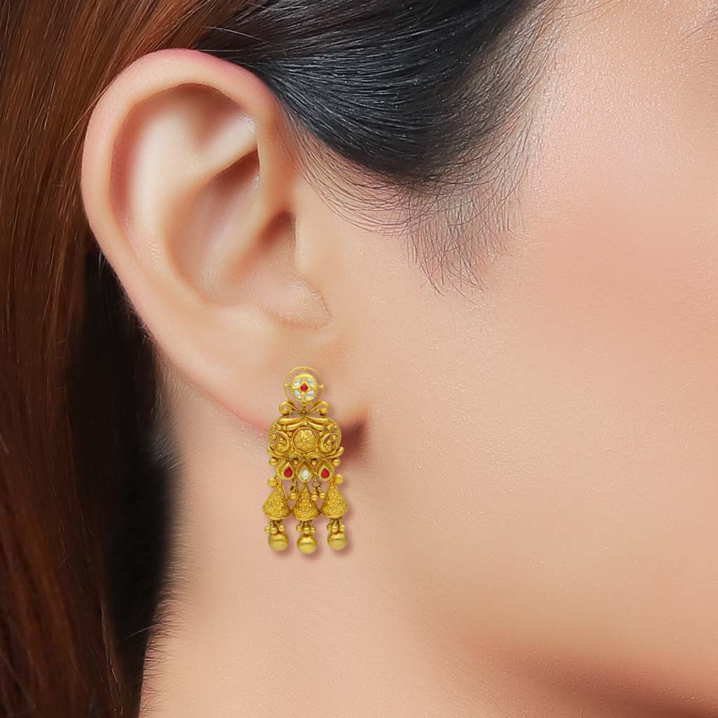 22k Jadtar Earring JGS-2211-07643