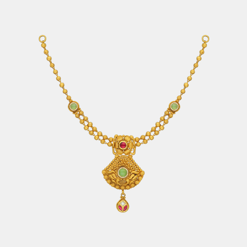 22k Jadtar Necklace Set JGS-2211-07668