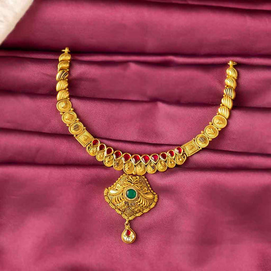 22k Jadtar Necklace JGS-2211-07784