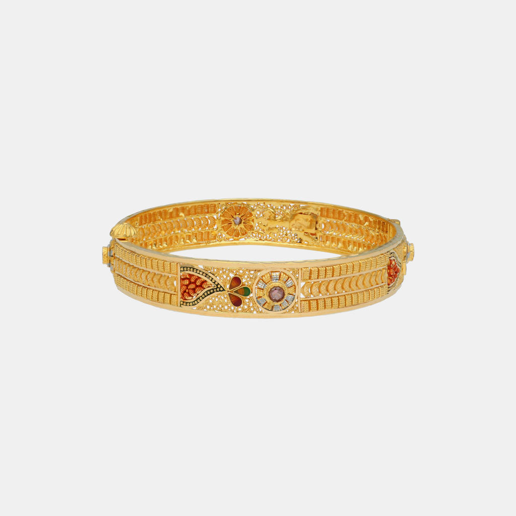 22k Plain Gold Bangles JGS-2304-08225