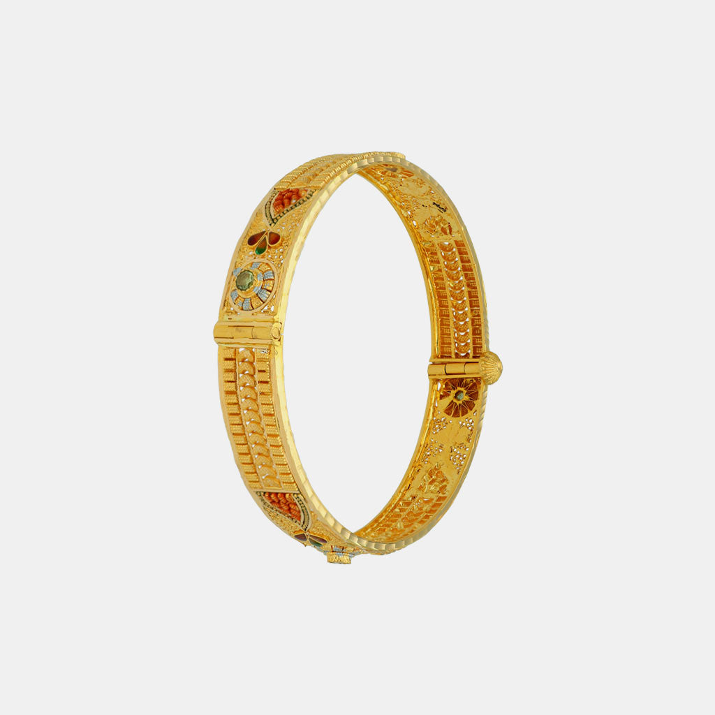 22k Plain Gold Bangles JGS-2304-08225